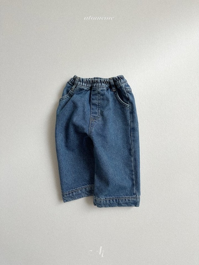 【取寄】atomeme｜half slit denim｜ハーフスリットデニム｜S-XL｜10m-4y｜25 winter