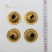 ベリーダンス ジル フィンガーシンバル ゴールド系 GAWHARET EL FAN 金 黒 両手 ペア 1組 ミニシンバル ダンサー 小物 小道具 模様 柄 ダンス用品 ダンス小物 練習 レッスン イベント ステージ ブラック系