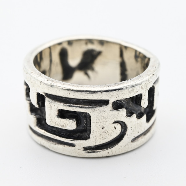 Tribal Design Wide Cigar Ring #11.0 / Mexico