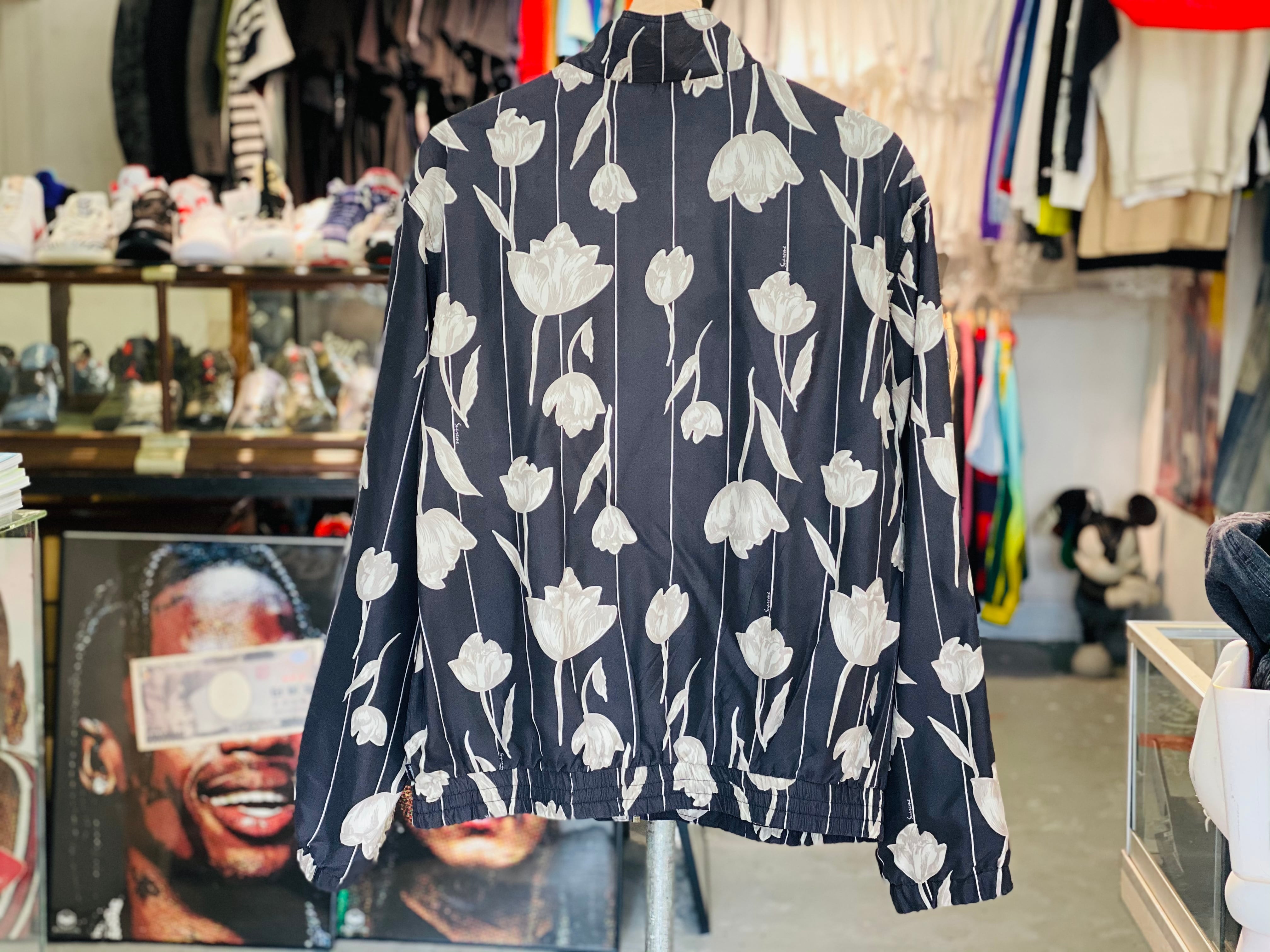 Supreme FLORAL SILK TRACK JACKET BLACK MEDIUM 90JL1469 | BRAND ...