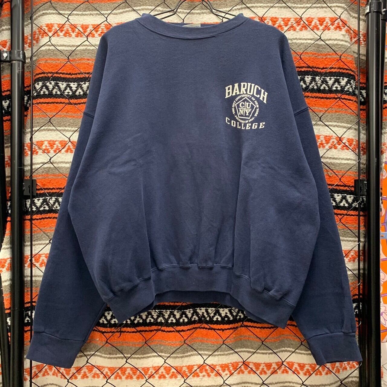 90s USA製 スウェット カレッジ バルーク大学 ワンポイント ロゴ 90s USA製 スウェット カレッジ バルーク大学 ワンポイント ロゴ