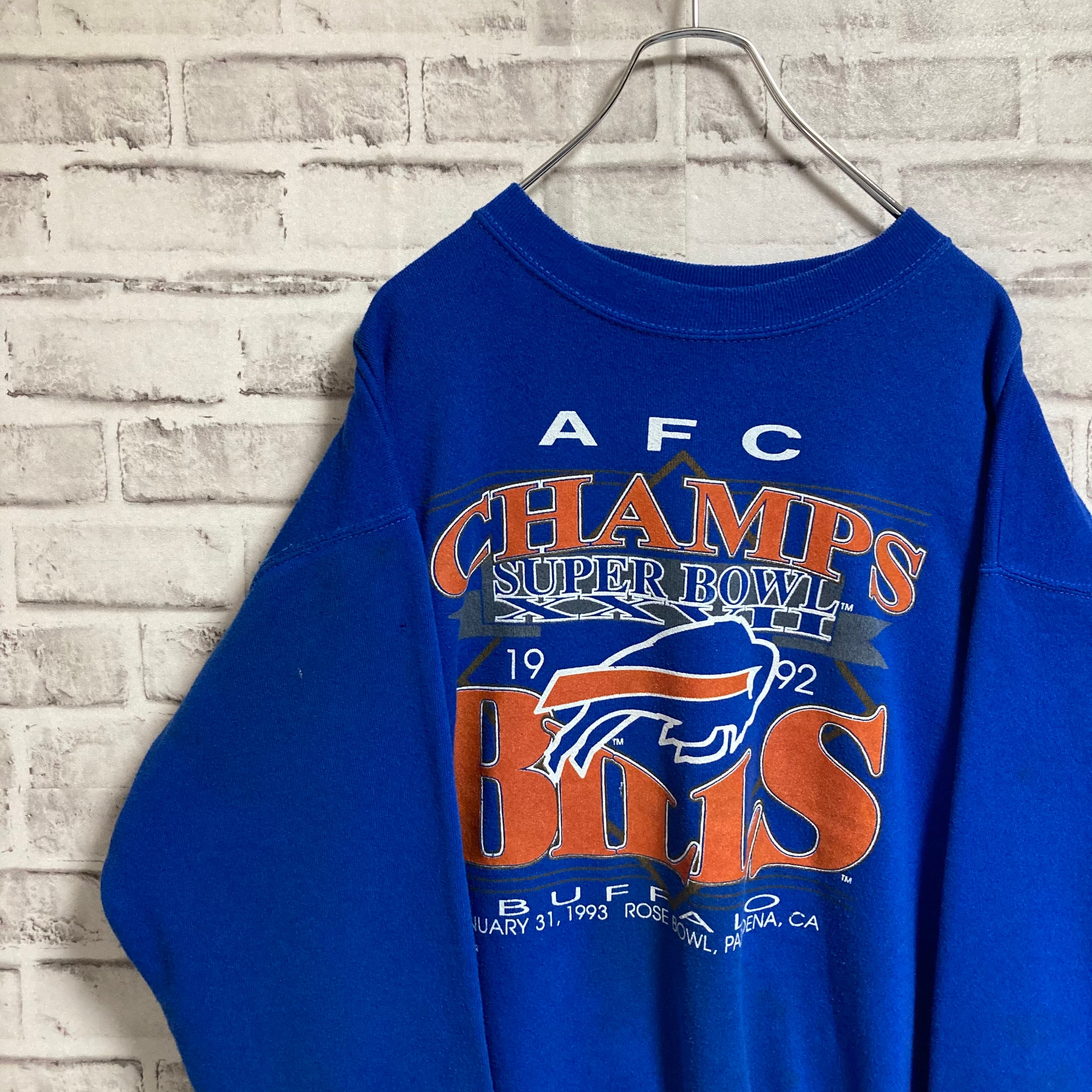 TRENCH】L/S Sweat L Made in USA 90s “SUPER BOWL,BUFFALO BILLS ...