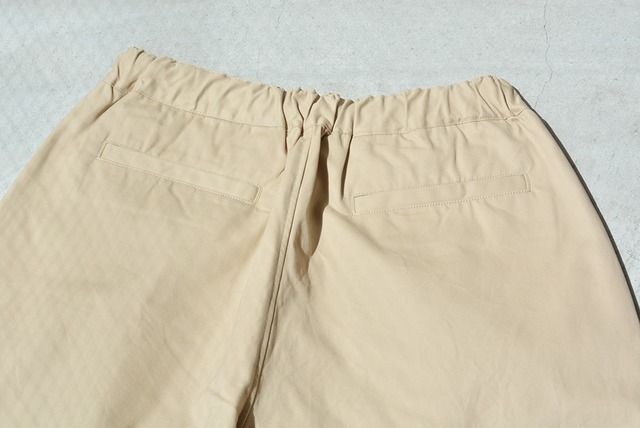 リネン RINEN 40/2ギャバ ワンタックイージーパンツ(R43007)ベージュ(06)