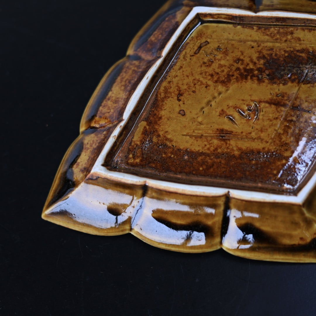 AS 宮田竜司 菱形稜花皿(中) | 芦屋貴兆陶家 online shop