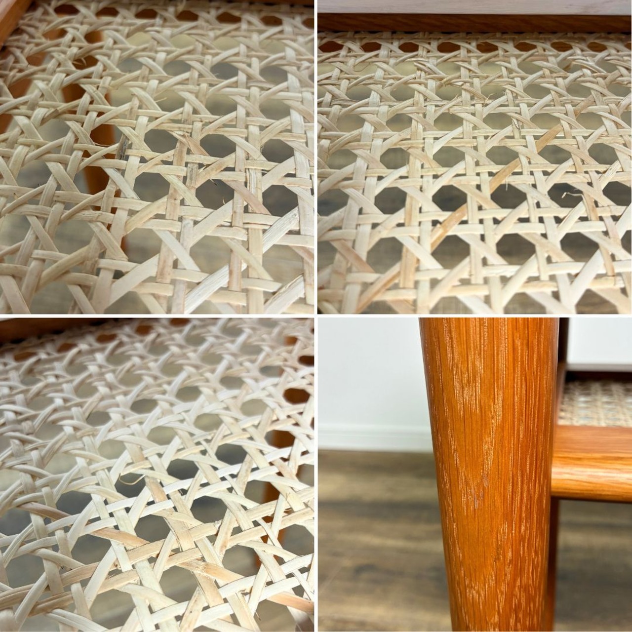 ACTUS H.W.F LIVING TABLE アクタス H.W.F リビングテーブル ローテーブル ウォールナット材 オーク材 ラタン【中古】【250サイズ】