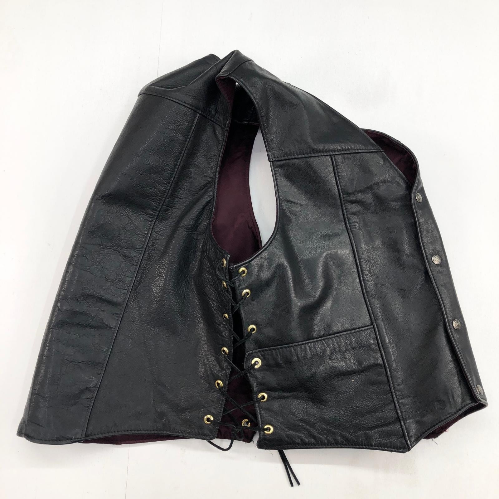 SCHOTT ショット 80- 90年代 USA製 レザーベスト ライダースベスト