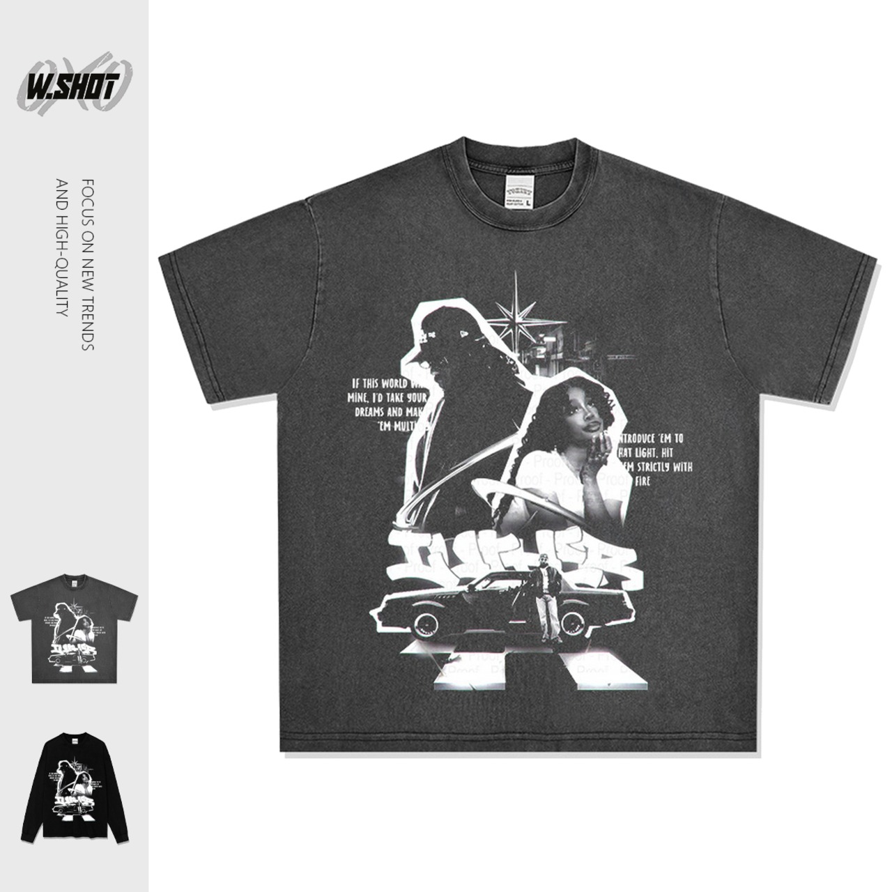 VINTAGE ストリート SZA & KENDRICK Tシャツ T1669