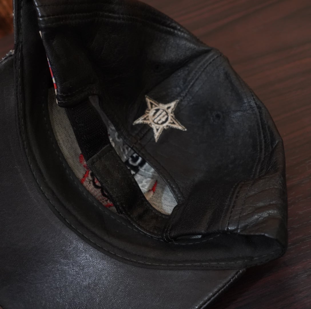 jeff hammilton usa製 nba chicago bulls レザー キャップ ブラック