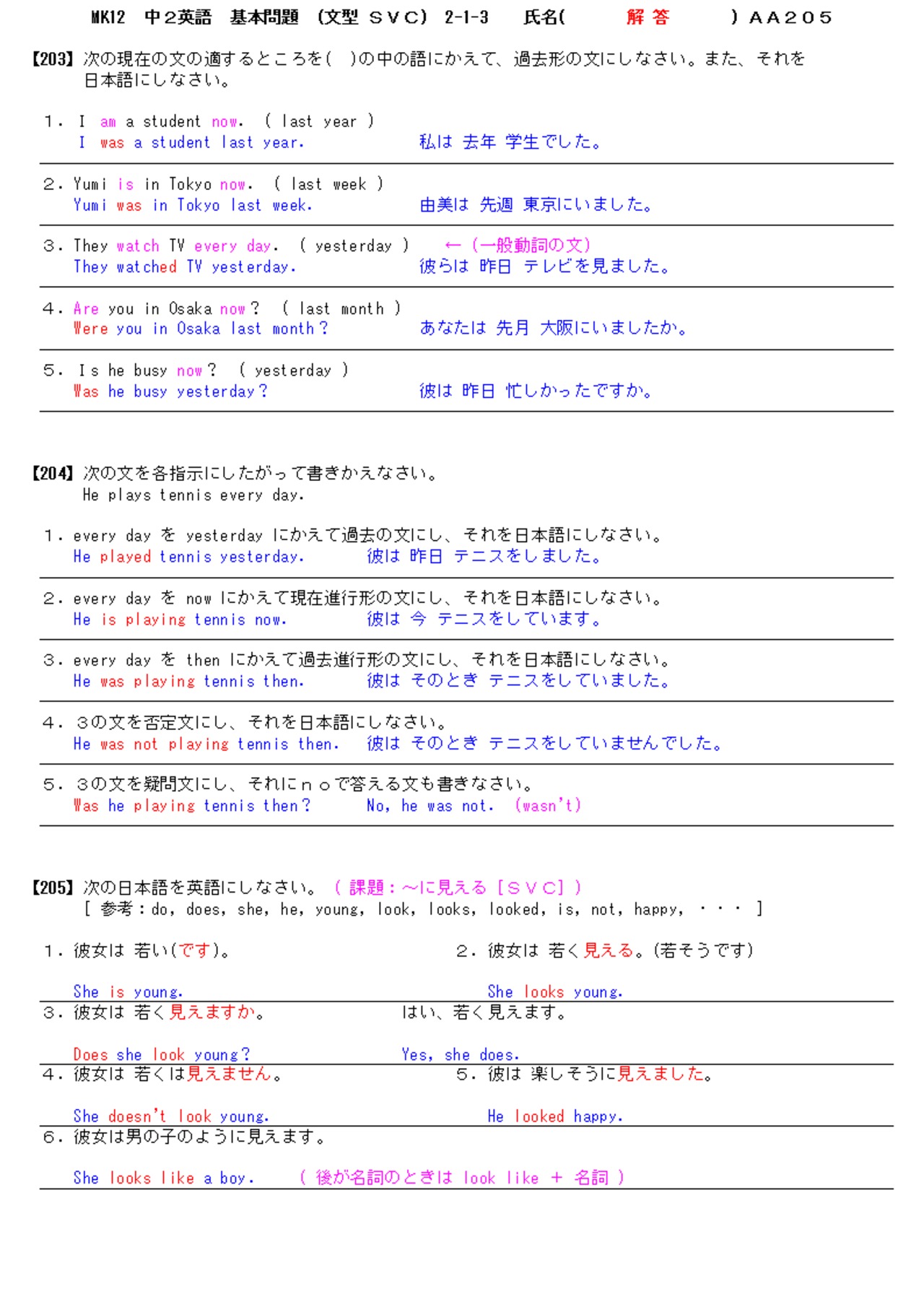 2色刷り 集中英文法/東浦義雄/旺文社