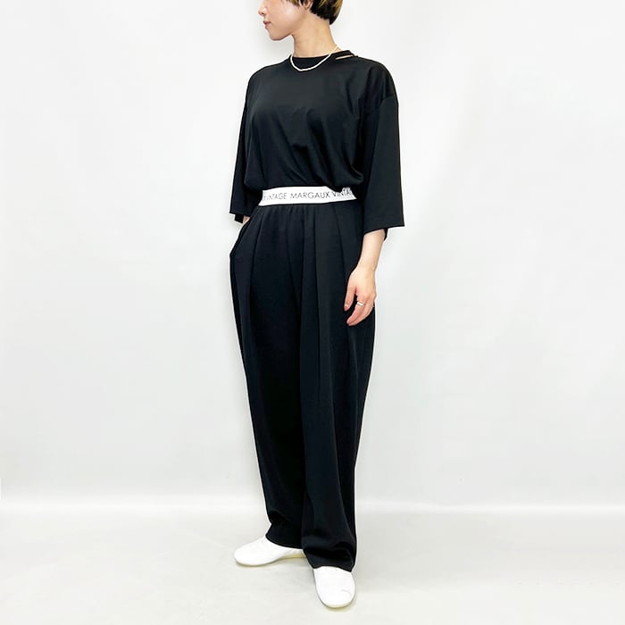 MARGAUX VINTAGE マルゴーヴィンテージ ロゴウエストゴムタックパンツ