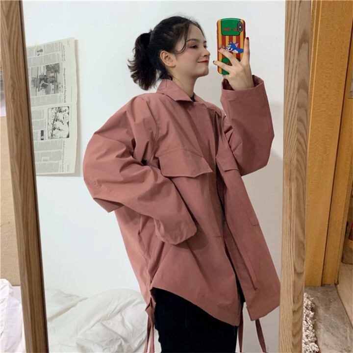 秋 新作 韓国 INSスタイル 香港風 ゆったりする カジュアル コート 単体ボタン ジャケット