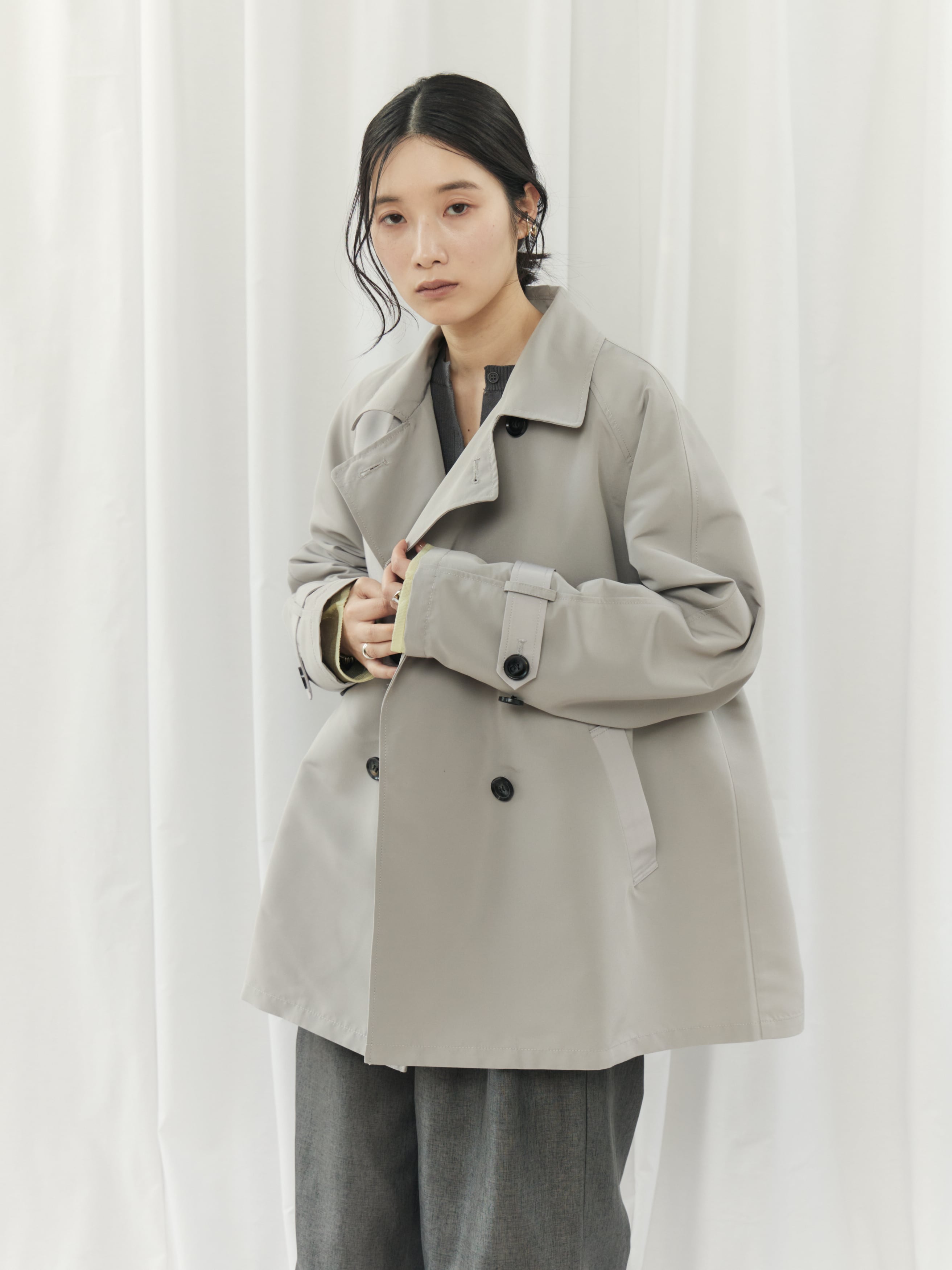美品 定価12万 ランバンコレクション　ショート　トレンチコート 38 トレンチコート | LANVIN COLLECTION (Women)/ランバンコレクション