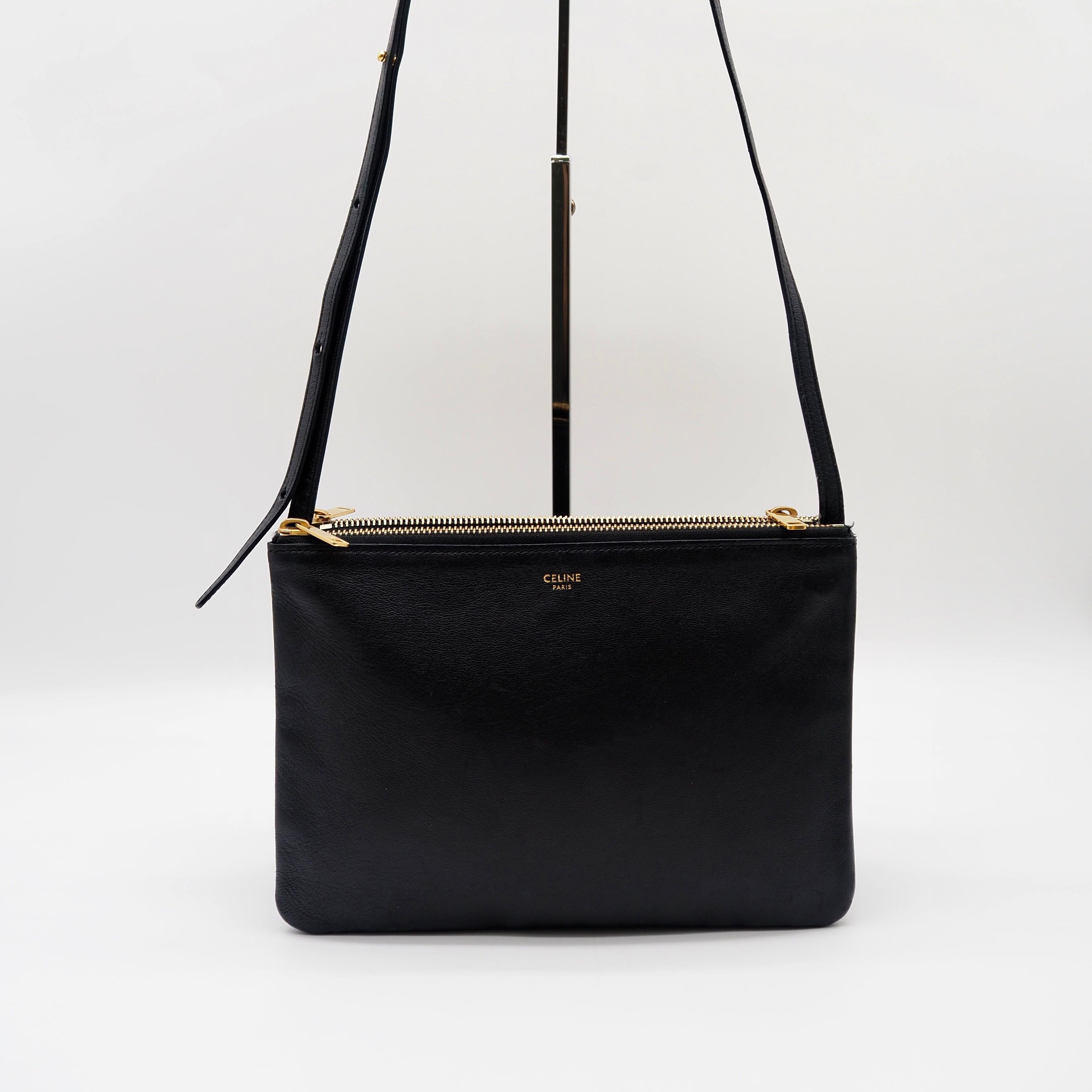 CELINE セリーヌ トリオ ラージ TRIO LARGE ショルダーバッグ レザー