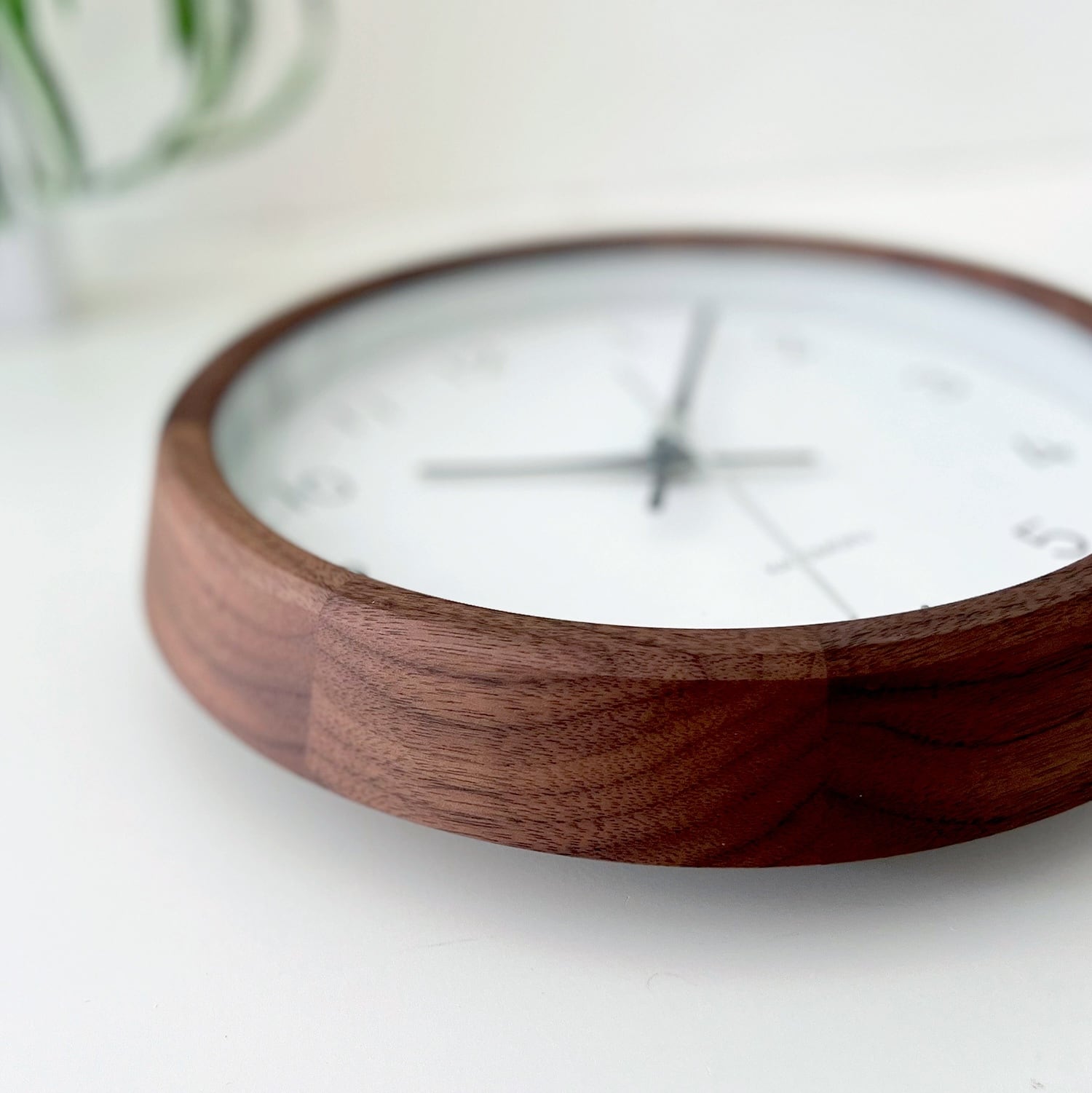 KATOMOKU muku clock 13 ウォールナット km-130WA 掛け時計 小さい