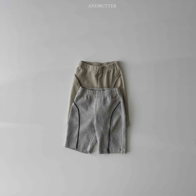 《送料無料》予約:バイカーラインパンツ【ANDBUTTER】