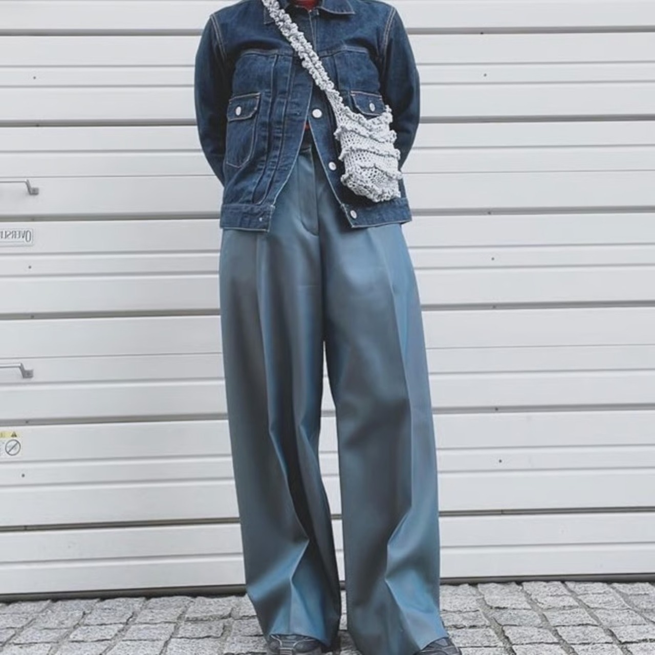 [Pattern] ラメメッシュフリルバッグ
