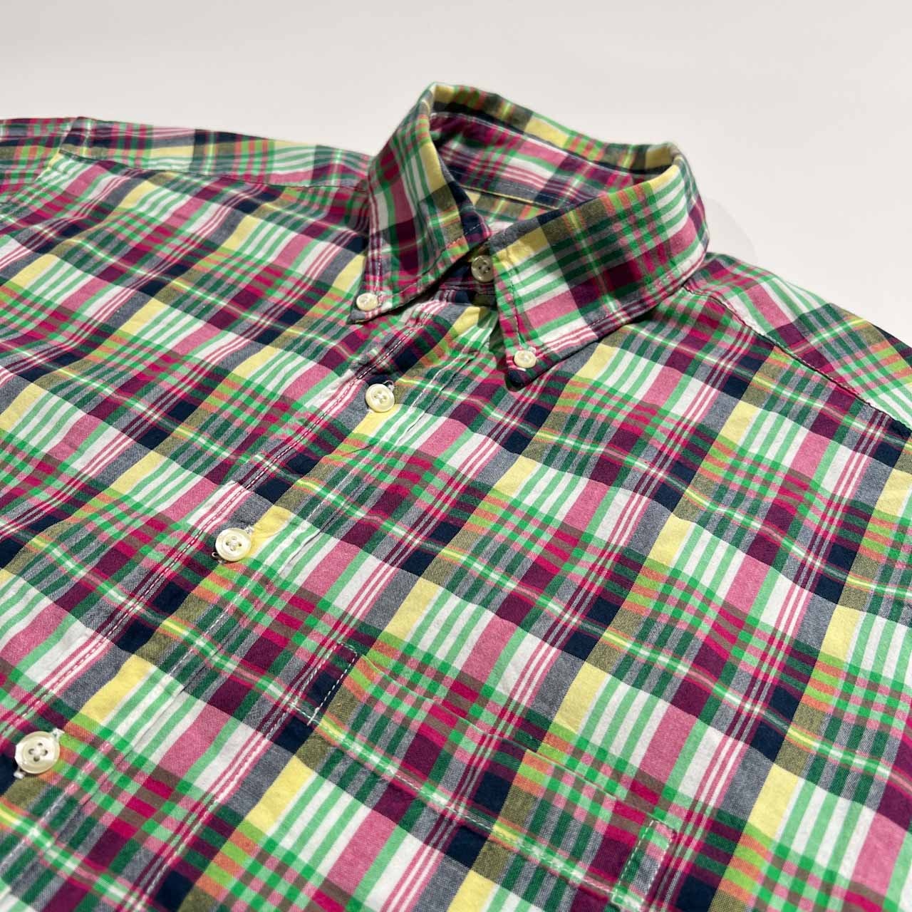 Brooks Brothers ブルックスブラザーズ マドラスチェック 半袖シャツ サイズ M /メンズ/インド綿/マルチ