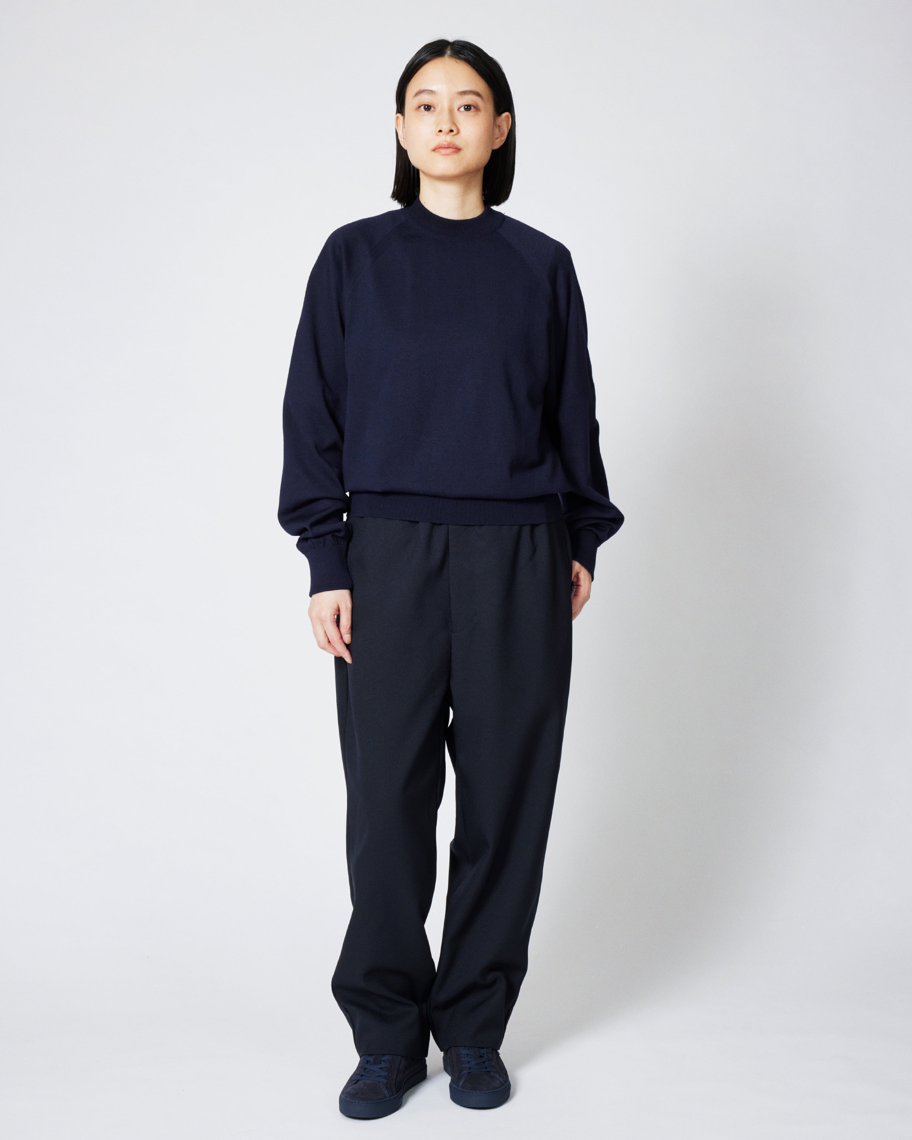 everyone high-gauge knit sweater (NAVY) | everyone