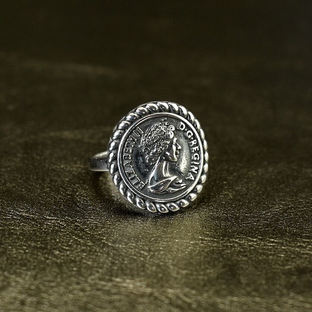 silver 925 coin ring №61