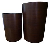アスベル 木目調 ゴミ箱 リビング おしゃれ 丸型 4.7L ブラウン シンプル 17.5×17.5×23.3cm ダストボックス ルクレールコレクション ASVEL