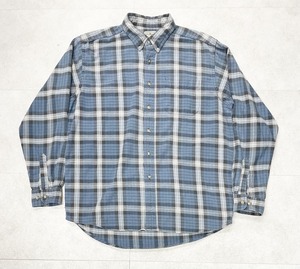 00sL.L.BEAN Cotton Flannel Check BD Shirt/L