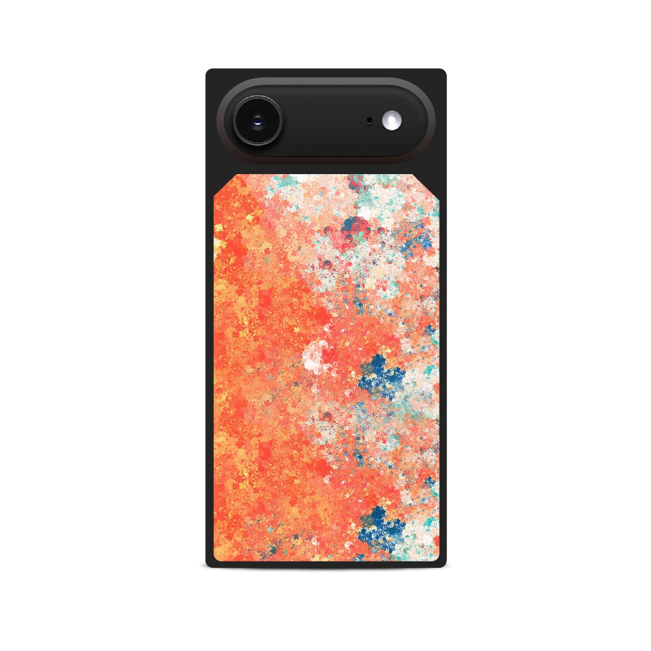 夕想 - 和風 四角型 強化ガラスiPhoneケース