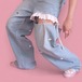 cut off light blue denim