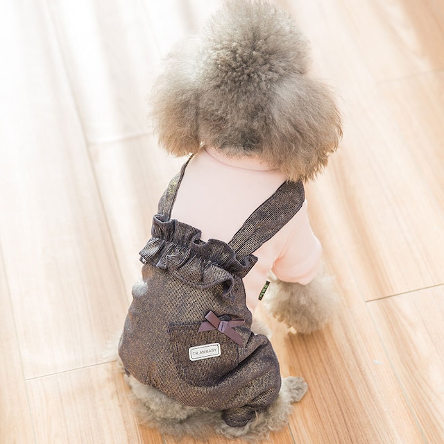 レイヤード風厚手綿入りロンパース