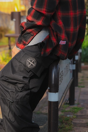 SMOKE ISLAND Nylon Tech Cargo Pants [BLACK]