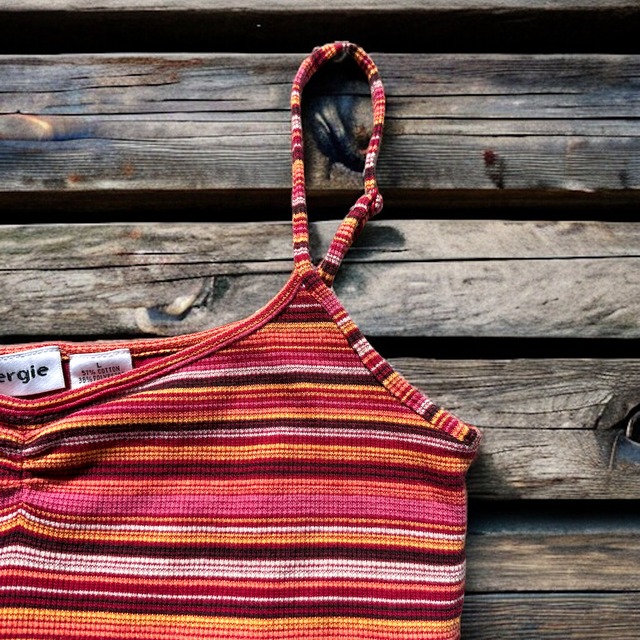 【LADIES】red border camisole