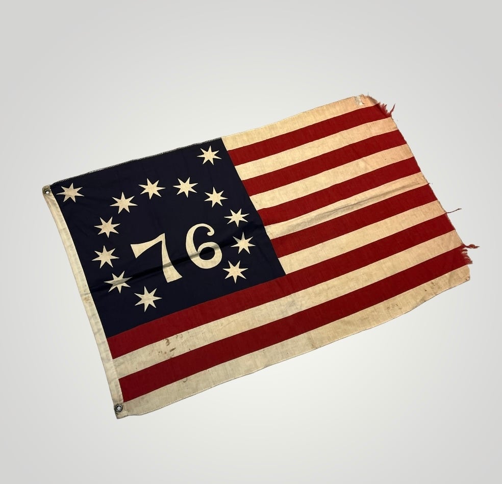 70年代 13Star American Cotton Flag ベニントンフラッグ アメリカ国旗