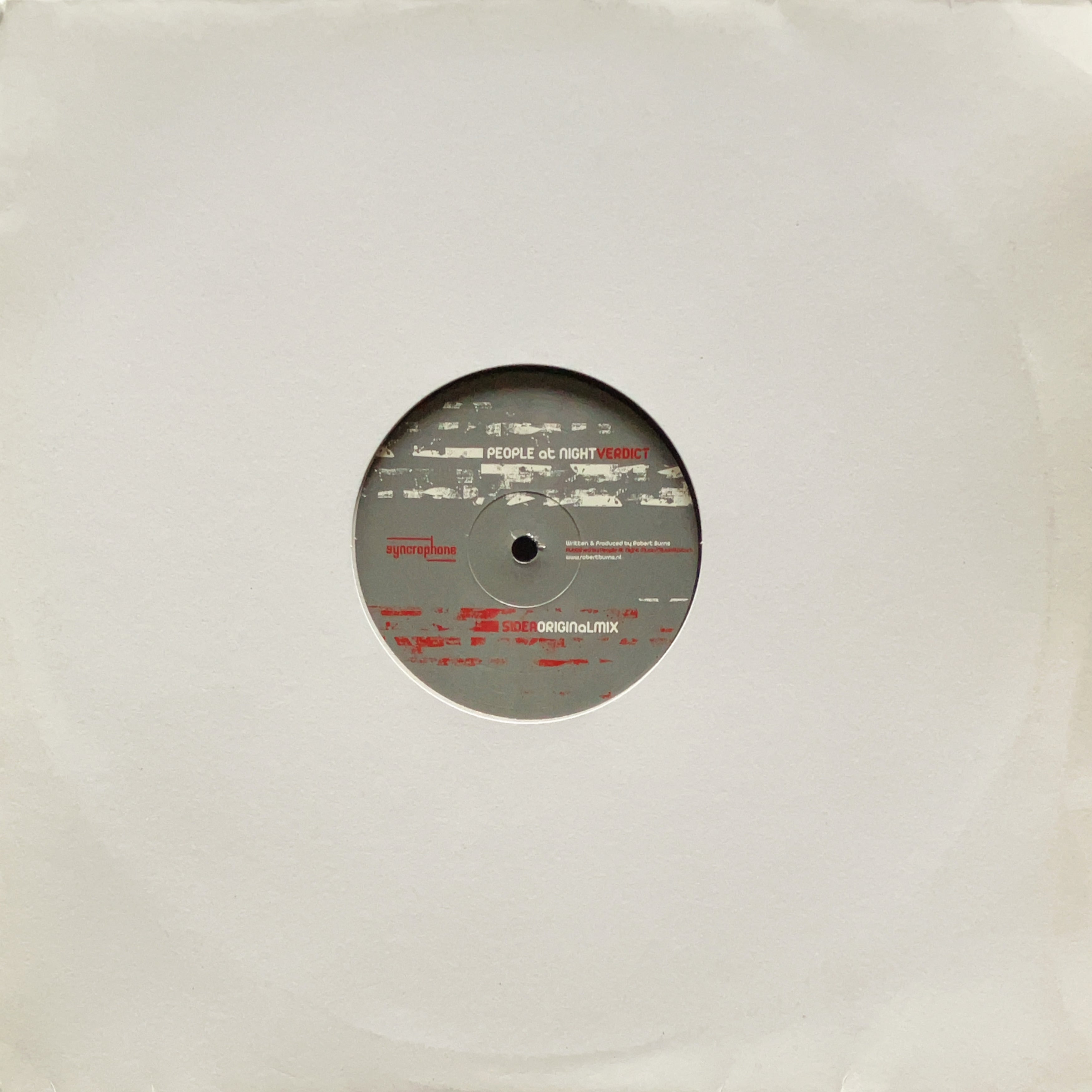 12”】People At Night / Verdict (Syncrophone Recordings) (SYNCRO 02