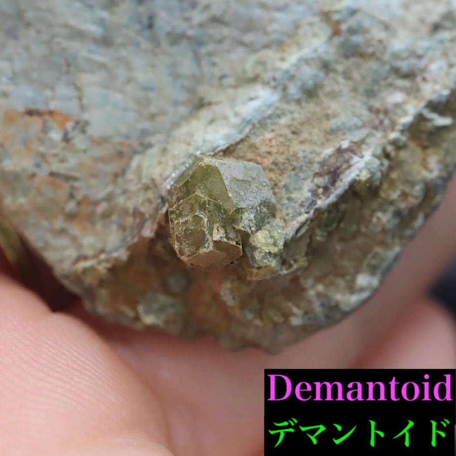 超レア！デマントイド アンドラダイト 19.6g ガーネット柘榴石 AND215