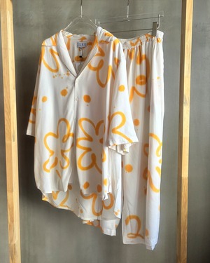 sukuhome 【ORANGE POPPY CLASSIC PYJAMA】