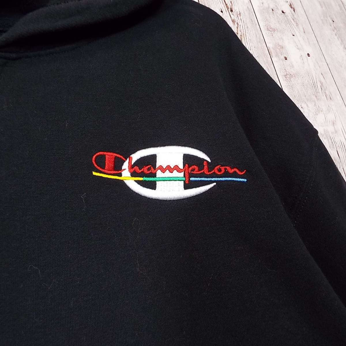 カラフル刺繍＆ハーフジップ】Champion チャンピオン ZIP ブランドロゴ