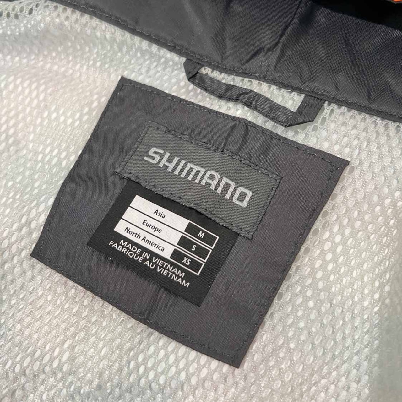 SHIMANO シマノ チェック柄 防水 フィッシング ジャケット ナイロン マウンテンパーカー M /釣り/裏メッシュ/フード着脱可能