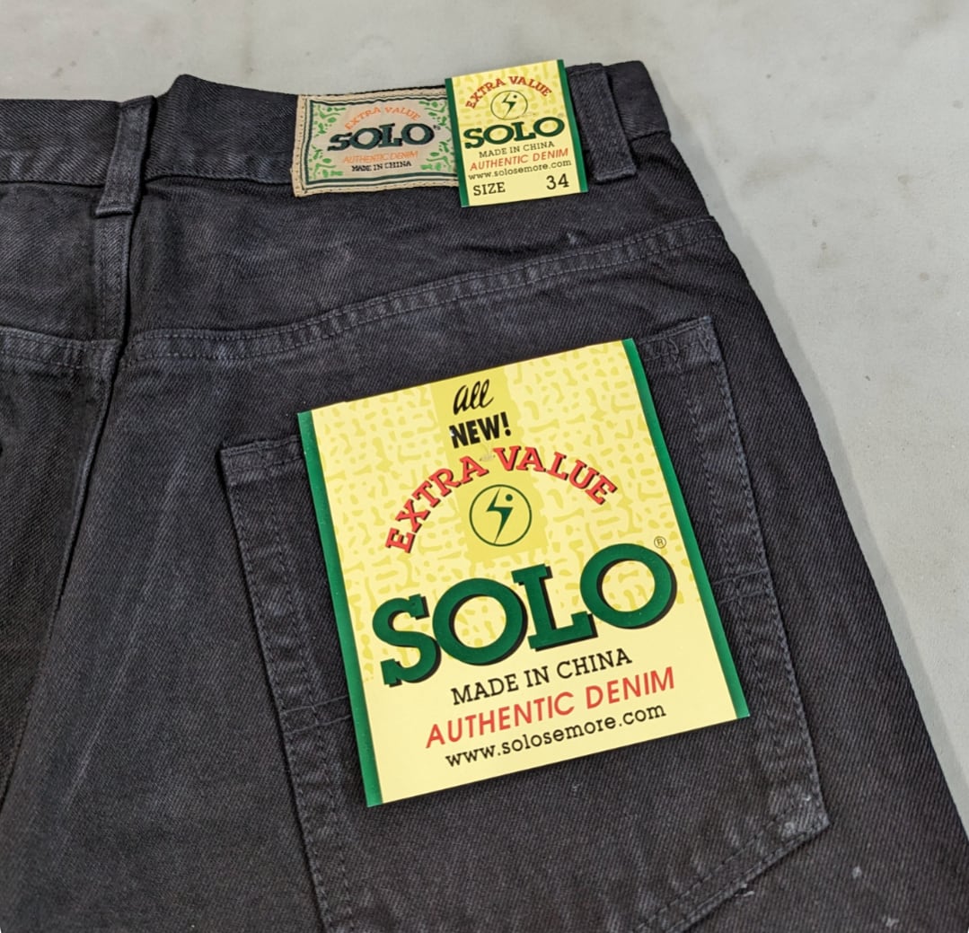 デッドストック 90s SOLO SEMORE バギー デニム パンツ W36｜パンツ