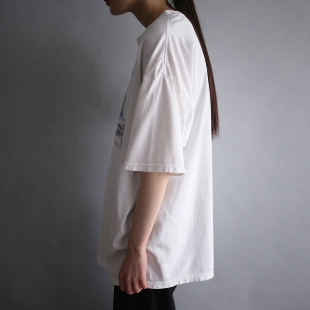 "熊” front print h/s big tee