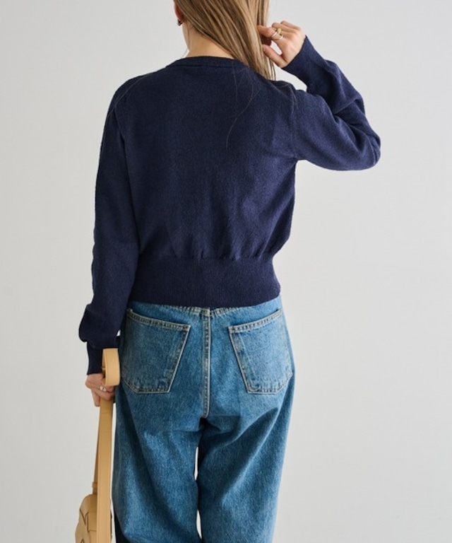 クロスボタンカーデ