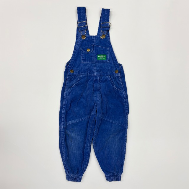 【4T】USA製 OSHKOSH corduroy overall blue オシュコシュ コーデュロイ オーバーオール 青