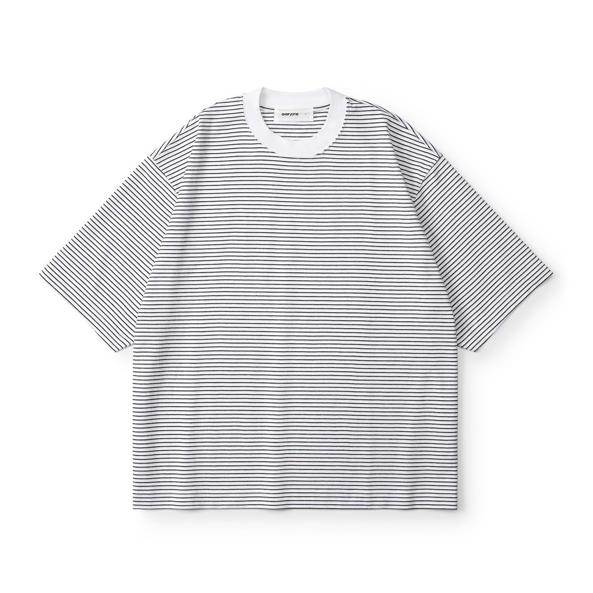 everyone og border short sleeve tee shirt (WHITE) | everyone