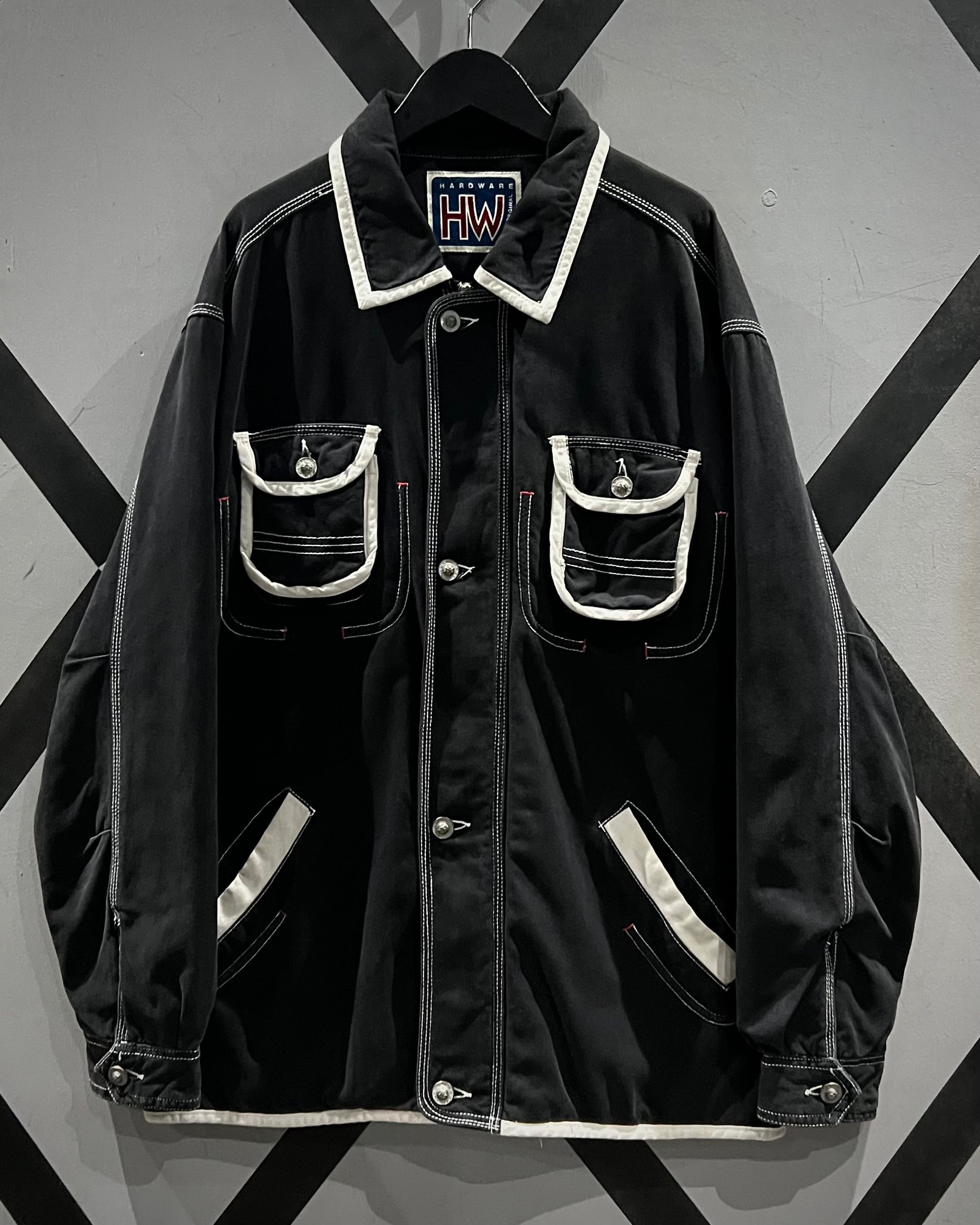 X VINTAGE】Piping Design Vintage Loose Work Jacket | Caka(カカ