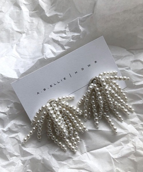 レンタル　a.b.ellieエイビーエリー Penelope Pearl Tassel  　イヤリング