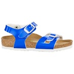 ［BIRKENSTOCK］Rio／リオ キッズ｜Patent Neon Blue（パテントネオンブルー）