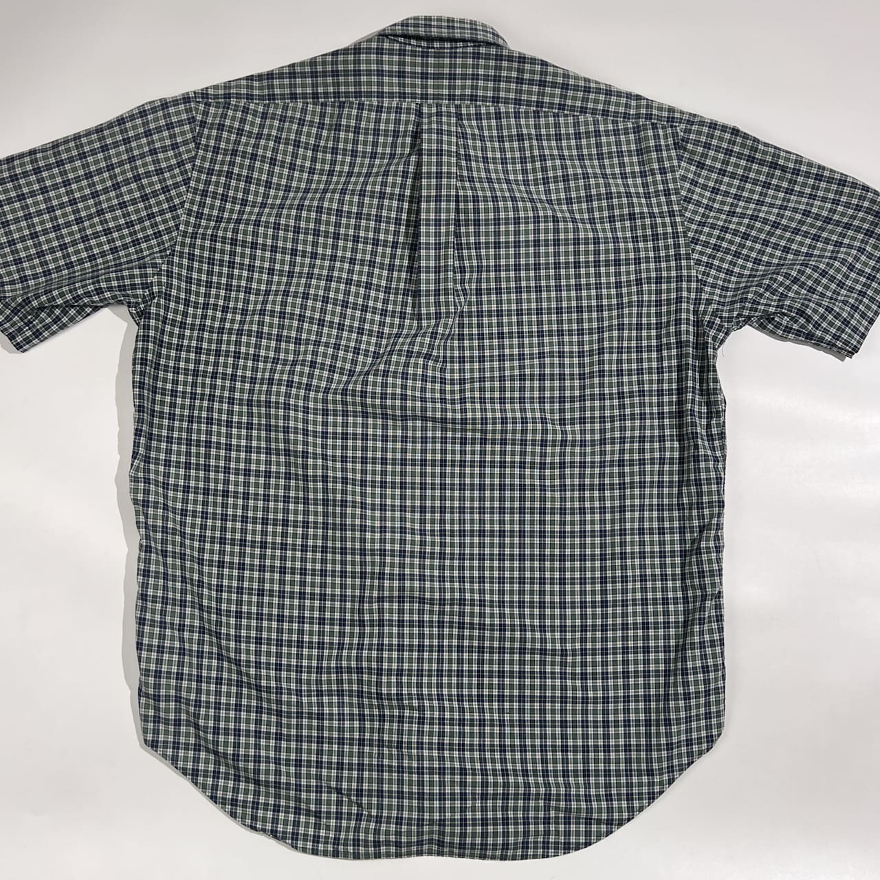 90s 00s Ralph Lauren ラルフローレン BLAKE チェック柄 BD ボタンダウン 半袖 シャツ サイズ L /グリーン系 メンズ オールド