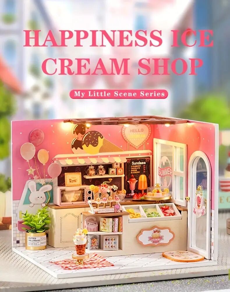 ドールハウス キット DIY ミニ コーヒーショップ ミニチュア