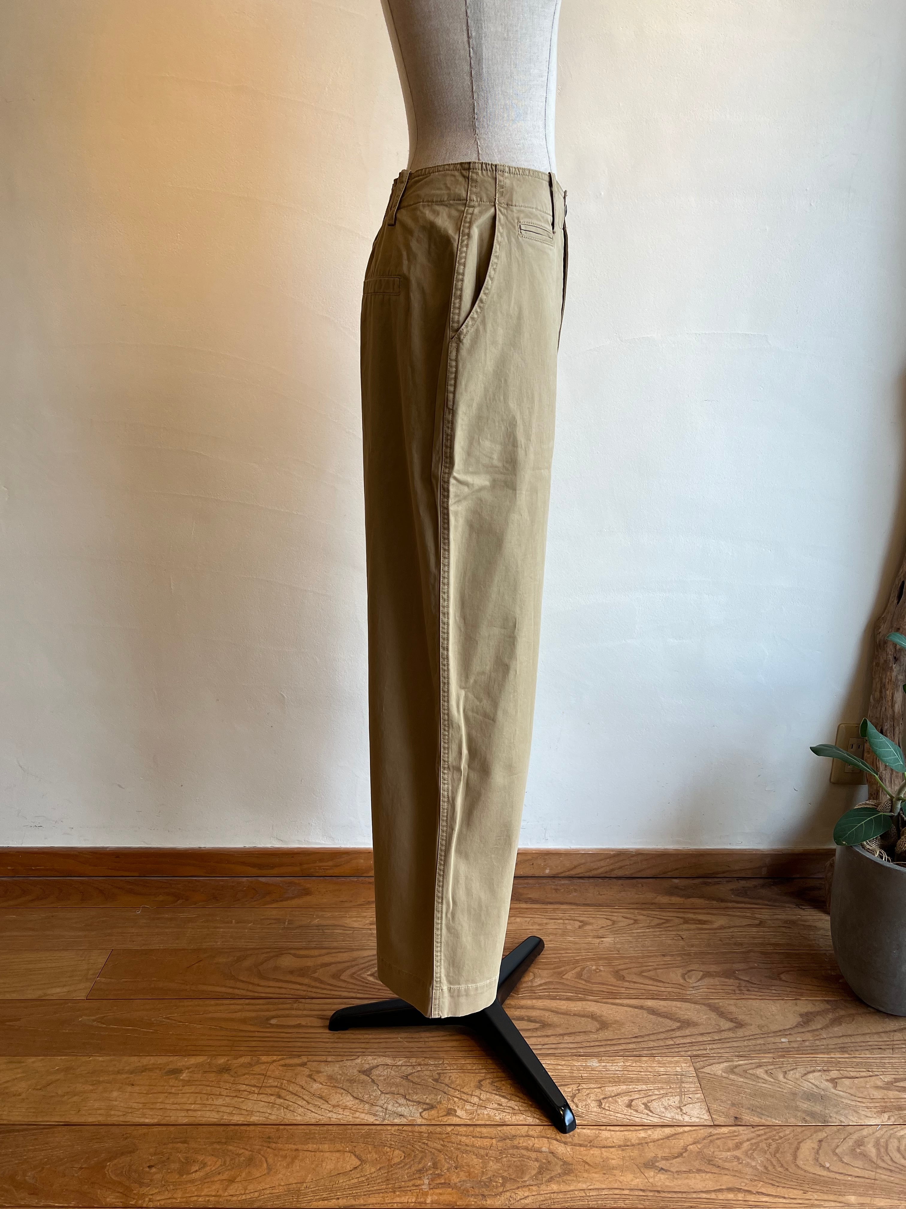 再入荷】trois / チノバイオ セミワイドパンツ | anouk