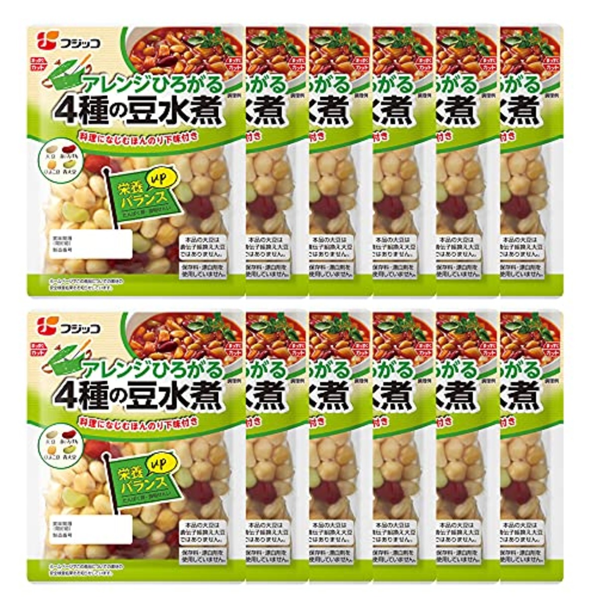 フジッコ アレンジひろがる4種の豆水煮 132g×12個 | umami stock