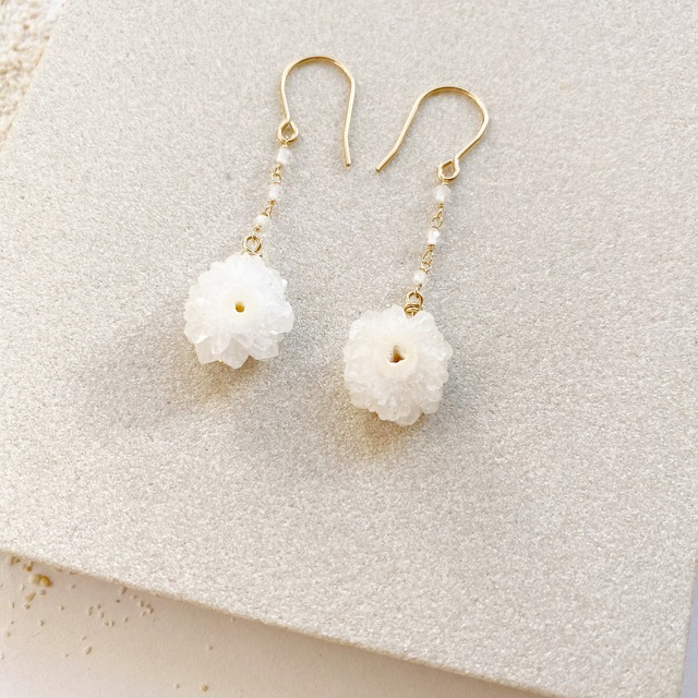 Solar quartz earrings