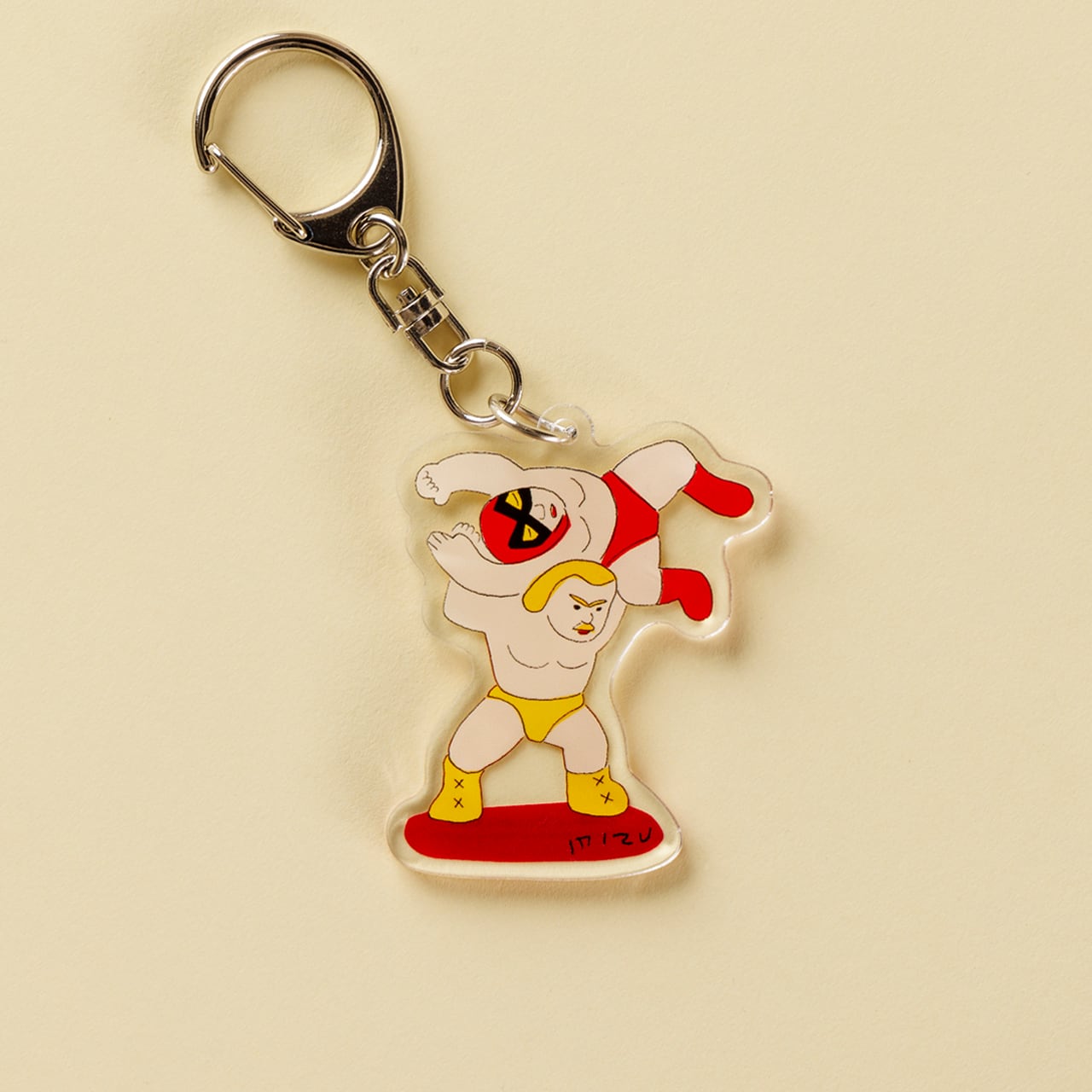 安西水丸 アクリルキーホルダー レスラー | WIHL SHOP 早稲田大学国際